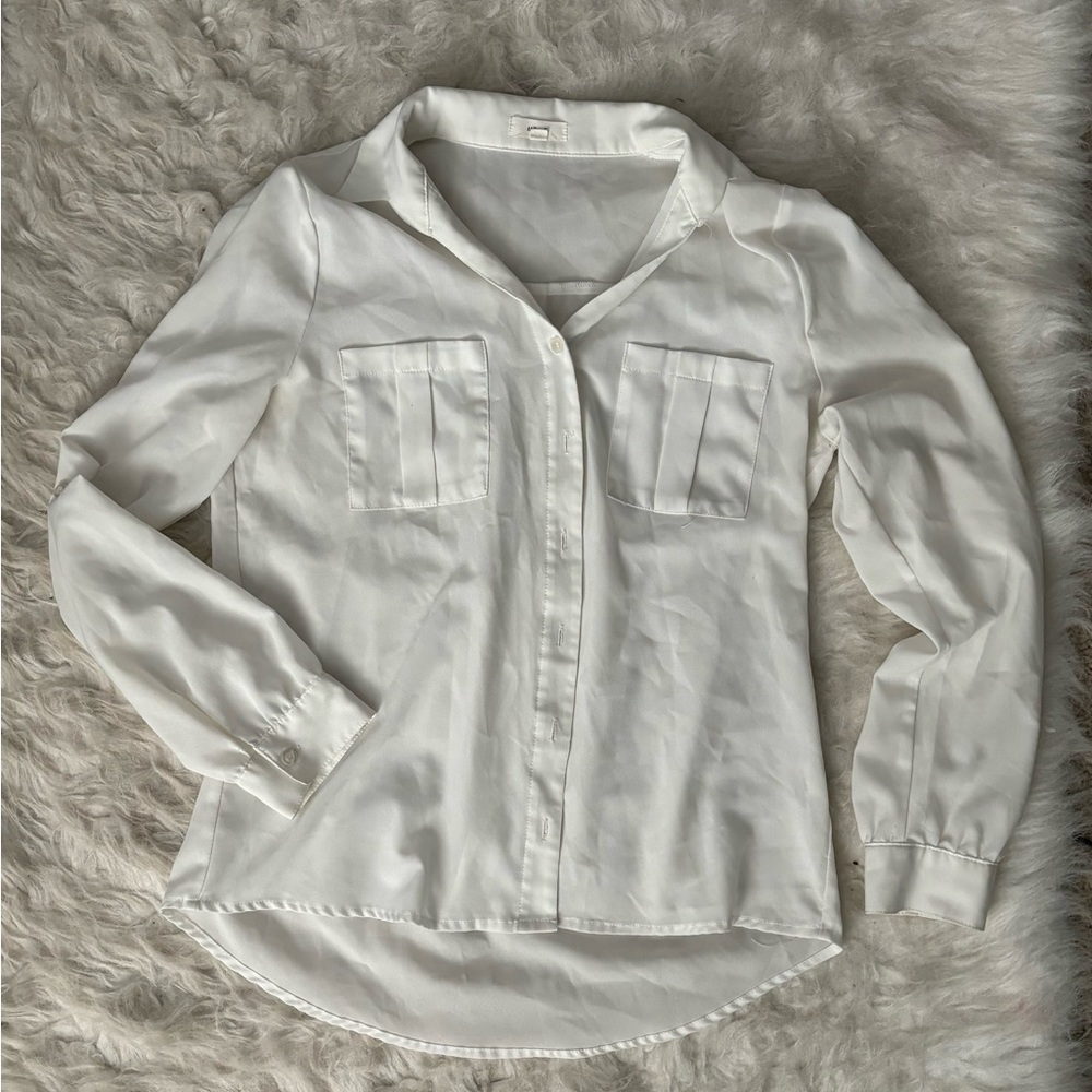 White button up top